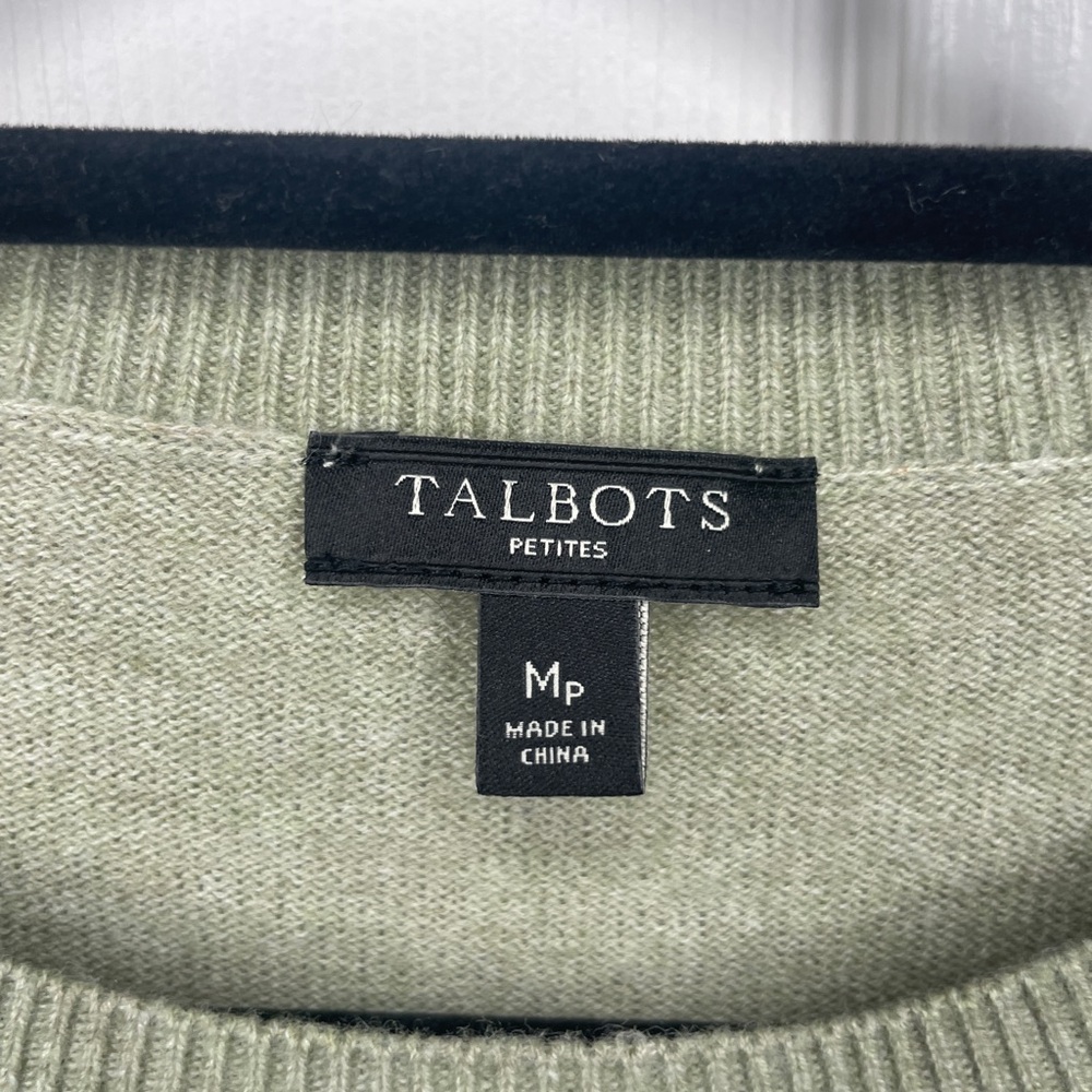 Talbots Green Sweater with Bird Design - Picture 3 of 6